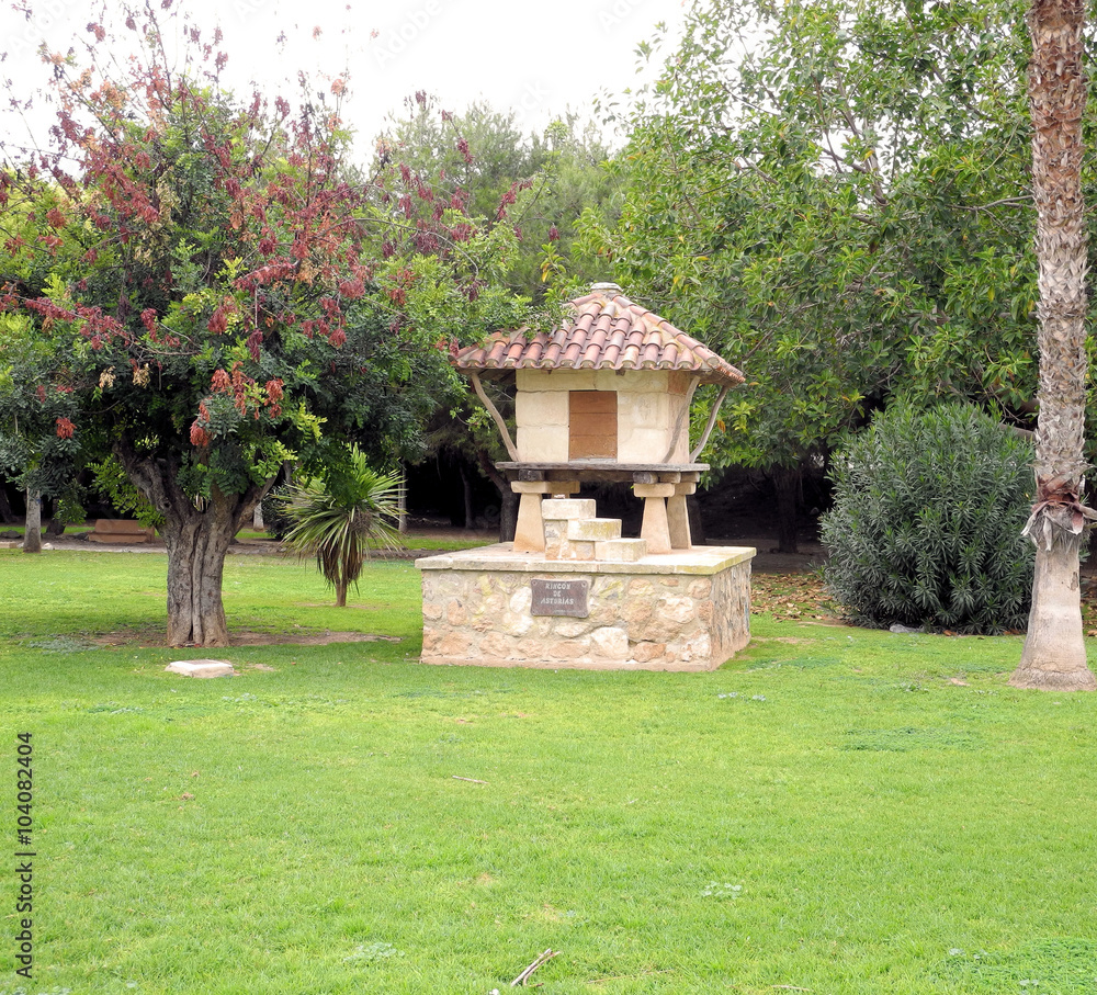 park in Spain with rest area