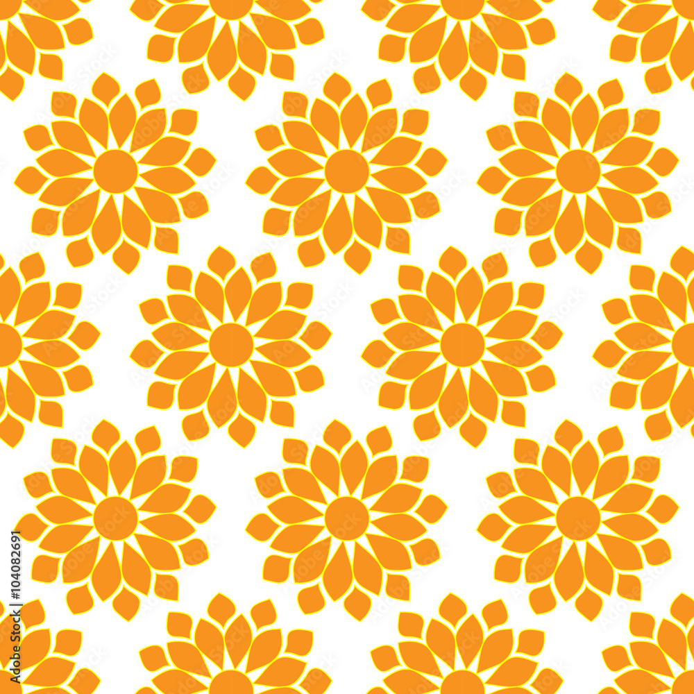 Cute seamless pattern of sun. Cute seamless pattern of sun.