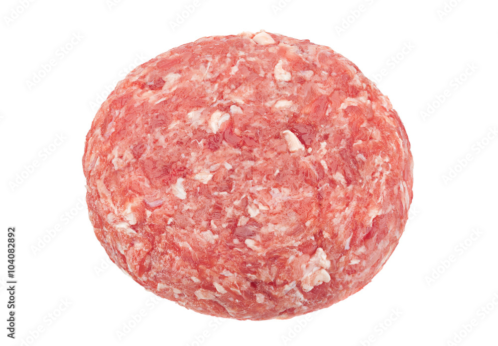 Raw cutlet for burger Raw cutlet for burger