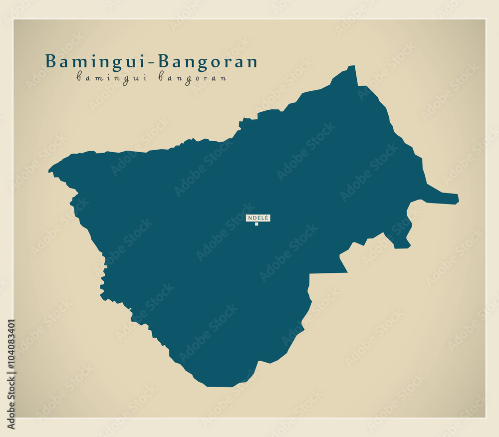 Modern Map - Bamingui-Bangoran CF
