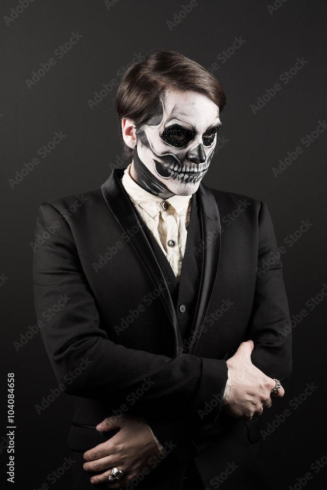 Evil day of the dead fancy dress man formal jacket Evil day of the dead fancy dress man formal jacket