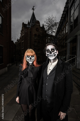 Evil day of the dead undead couple