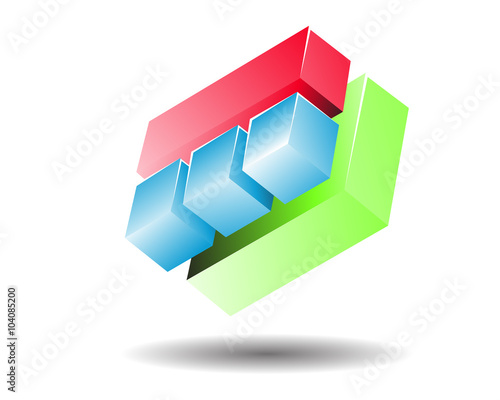 Modern Block Logo Template