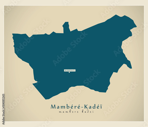 Modern Map - Mambere-Kadei CF photo