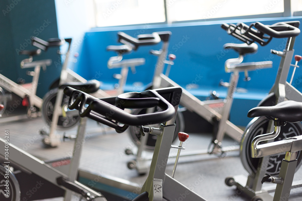 fitness equipment in modern gym fitness equipment in modern gym