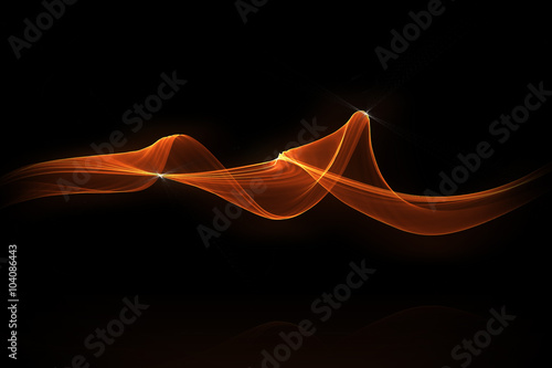 red glow energy wave.