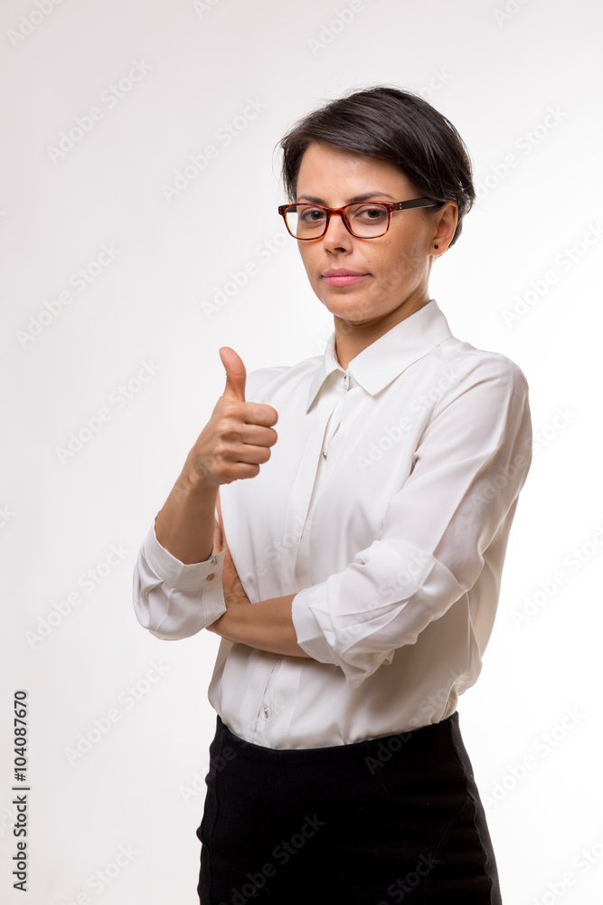 Young attractive business woman in a studio Young attractive business woman in a studio