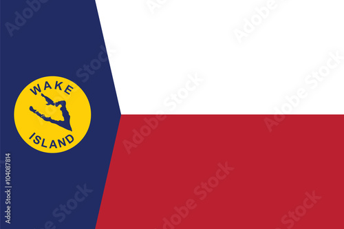 Standard Proportions for Wake Island Unofficial Flag