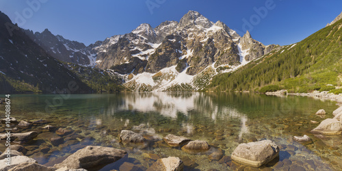Morskie Oko lake in the Tatra Mountains, Poland