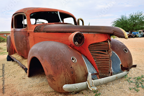 Abandoned old Hudson car