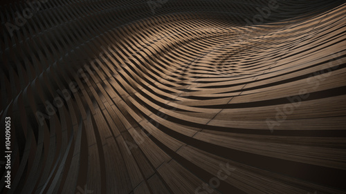 Wood weave 3D abstract background pattern