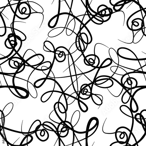 Seamless Background with tangle doodle patterns