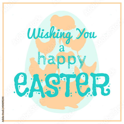 Happy Easter Vector illustration.