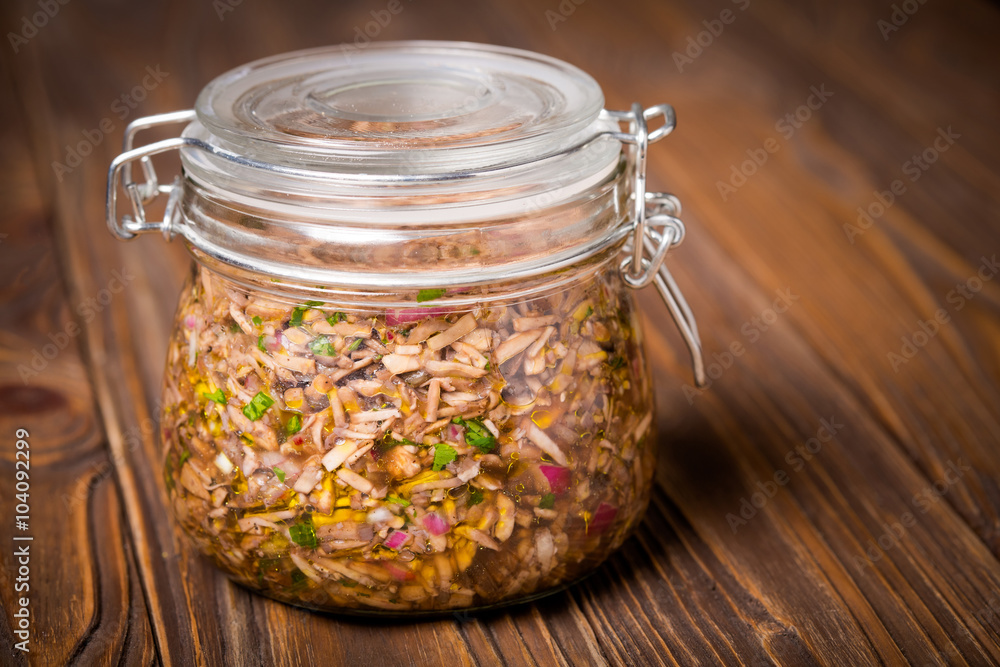 Delicious homemade vegan mushroom tartare Delicious homemade vegan mushroom tartare