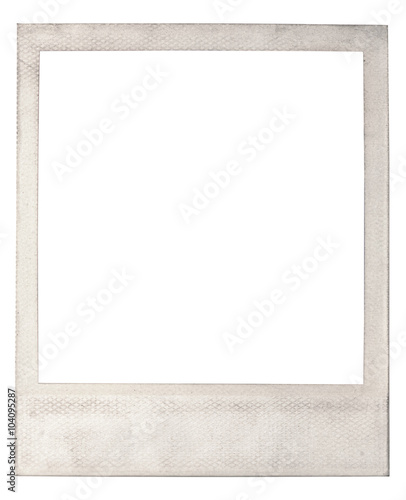 Old blank  instant photo frame photo