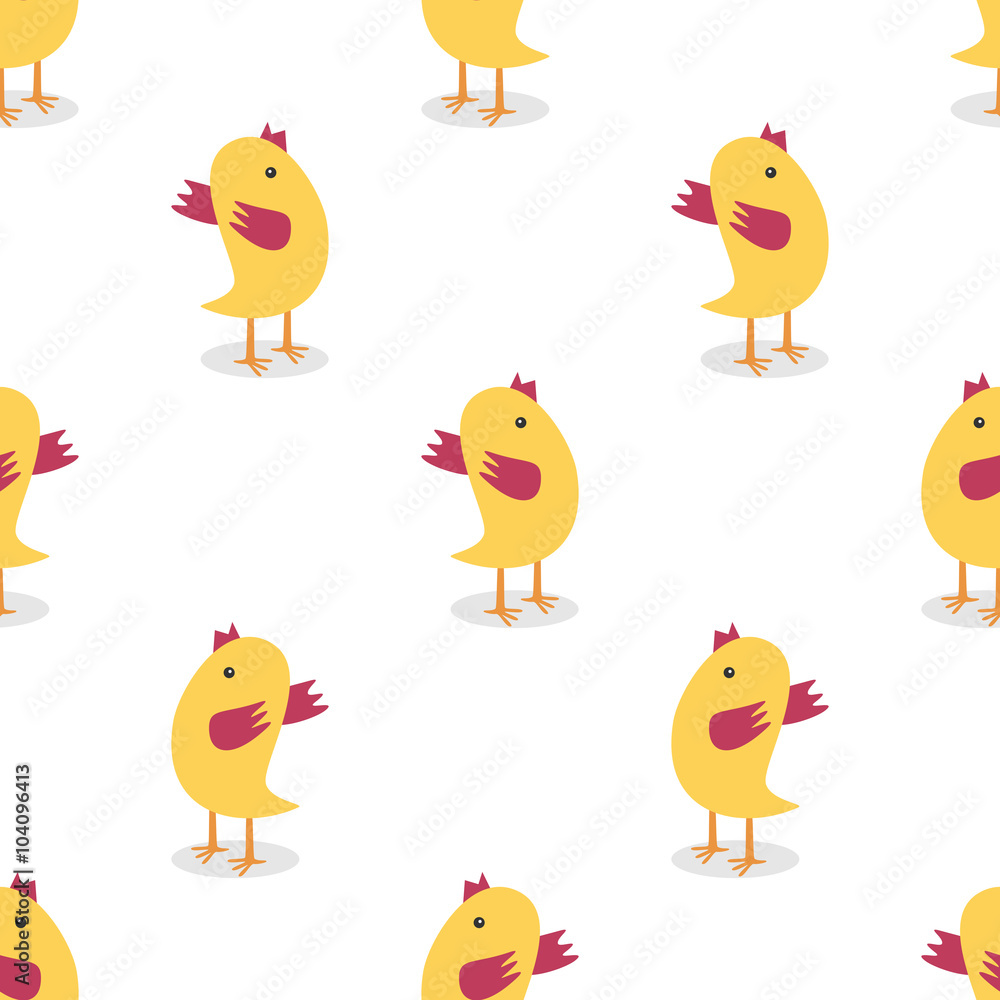 Little chickens seamless pattern Little chickens seamless pattern