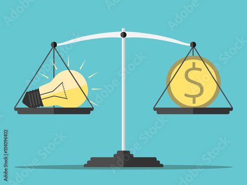 Idea, money and scales