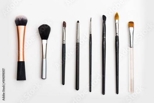 Various brushes for make up and art