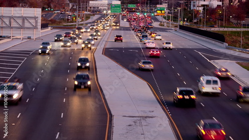 Animation from still images of traffic in Leesburg Pike, Tysons Corner in Fairfax County. photo