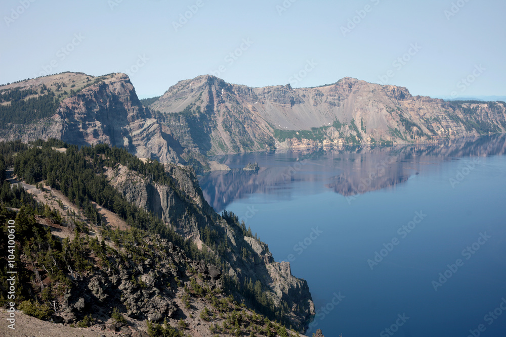 Crater Lake is what remains of Mount Mazama, the massive volcano that exploded 10,000 years ago and drastically altered the landscape of the western United States.