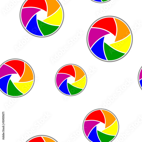 Seamless background with Rainbow flag for your design