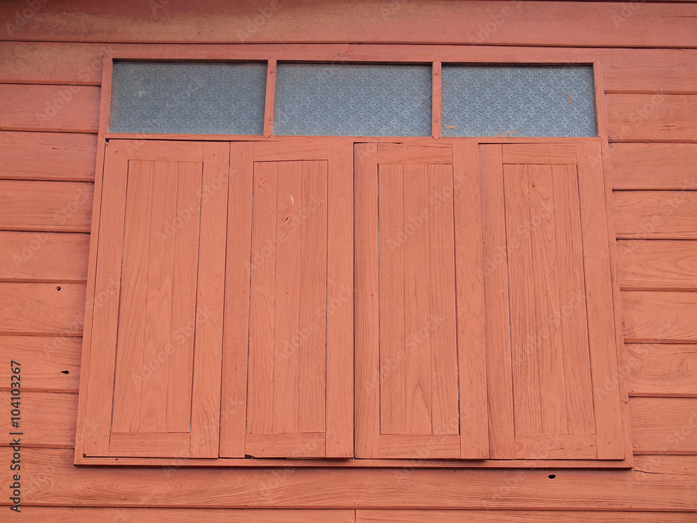wood window wood window
