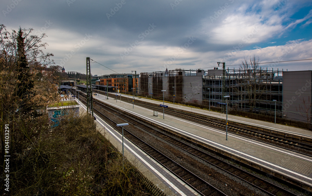 Bahntrasse am Mainzer Südbahnhof