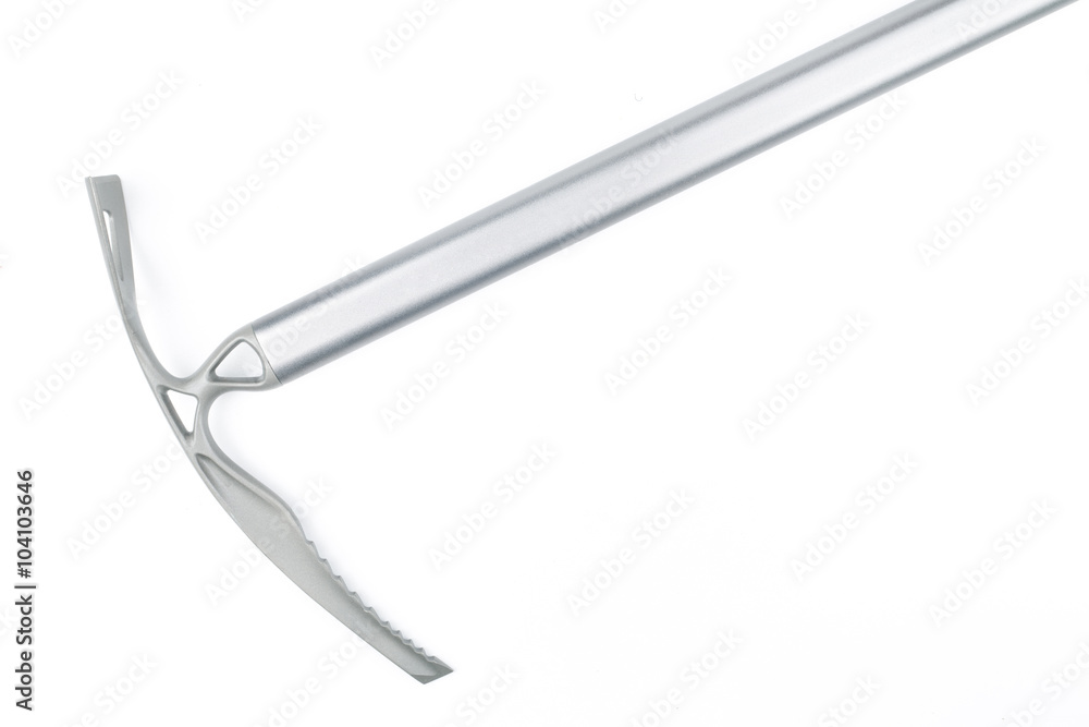 Ice ax for mountaineering. Ice ax for mountaineering.