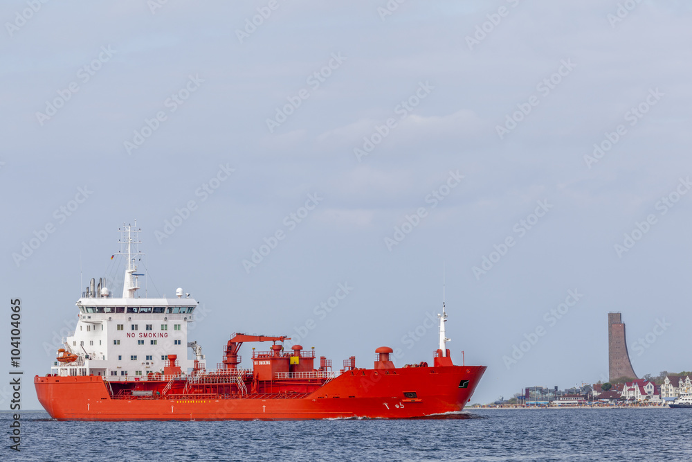 Tanker auf der Ostsee bei Kiel, Deutschland Tanker auf der Ostsee bei Kiel, Deutschland