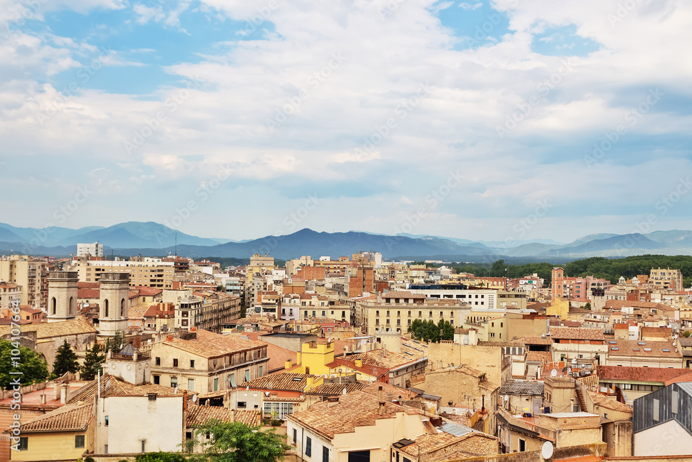 View over the city of Girona, Catalonia