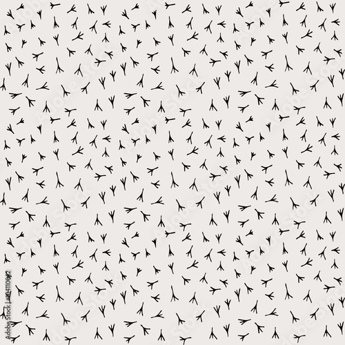 Bird footprint illustration.