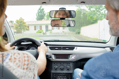 Woman having driving lesson © auremar