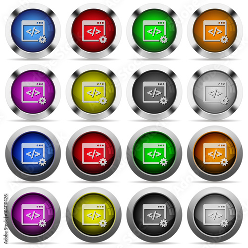 Web development button set