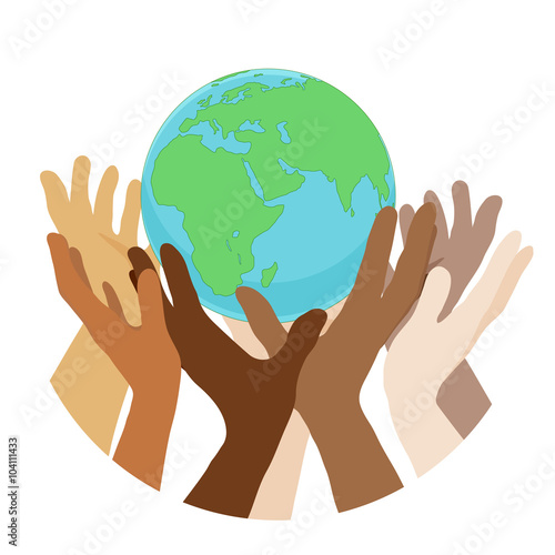 hands with earth