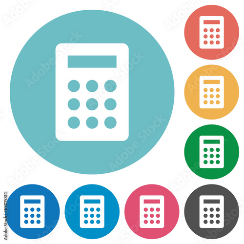 Flat calculator icons © botond1977