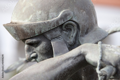 Roman Soldier Statue at a Mission in San Diego