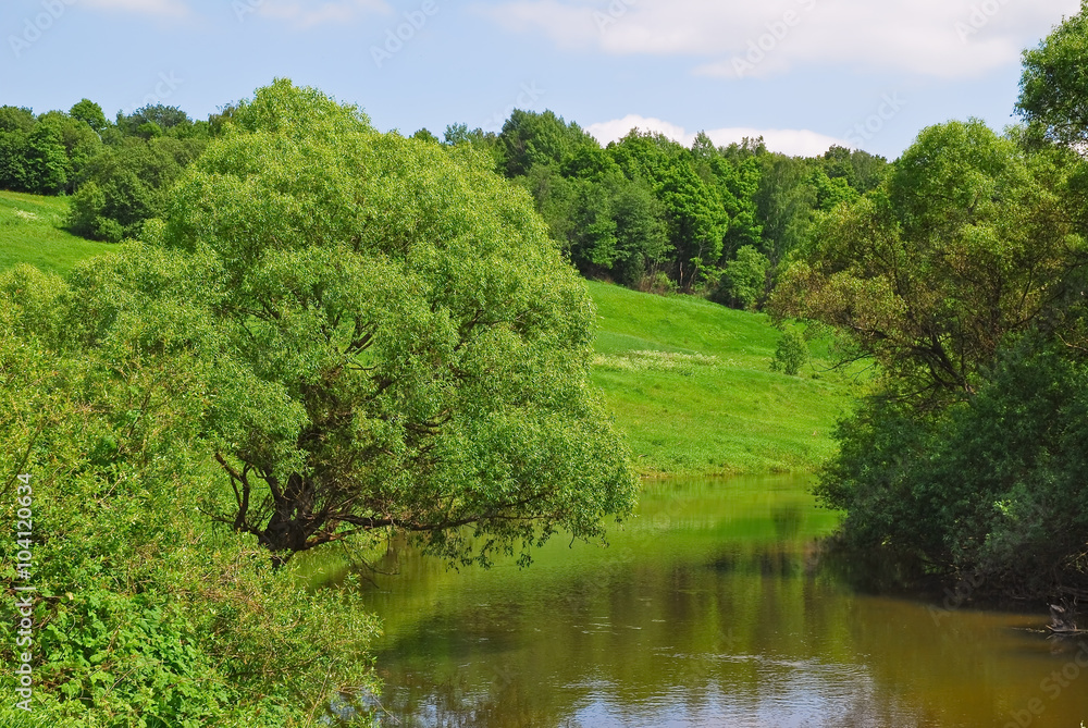 Riverside Luzha River in the Kaluga region Riverside Luzha River in the Kaluga region