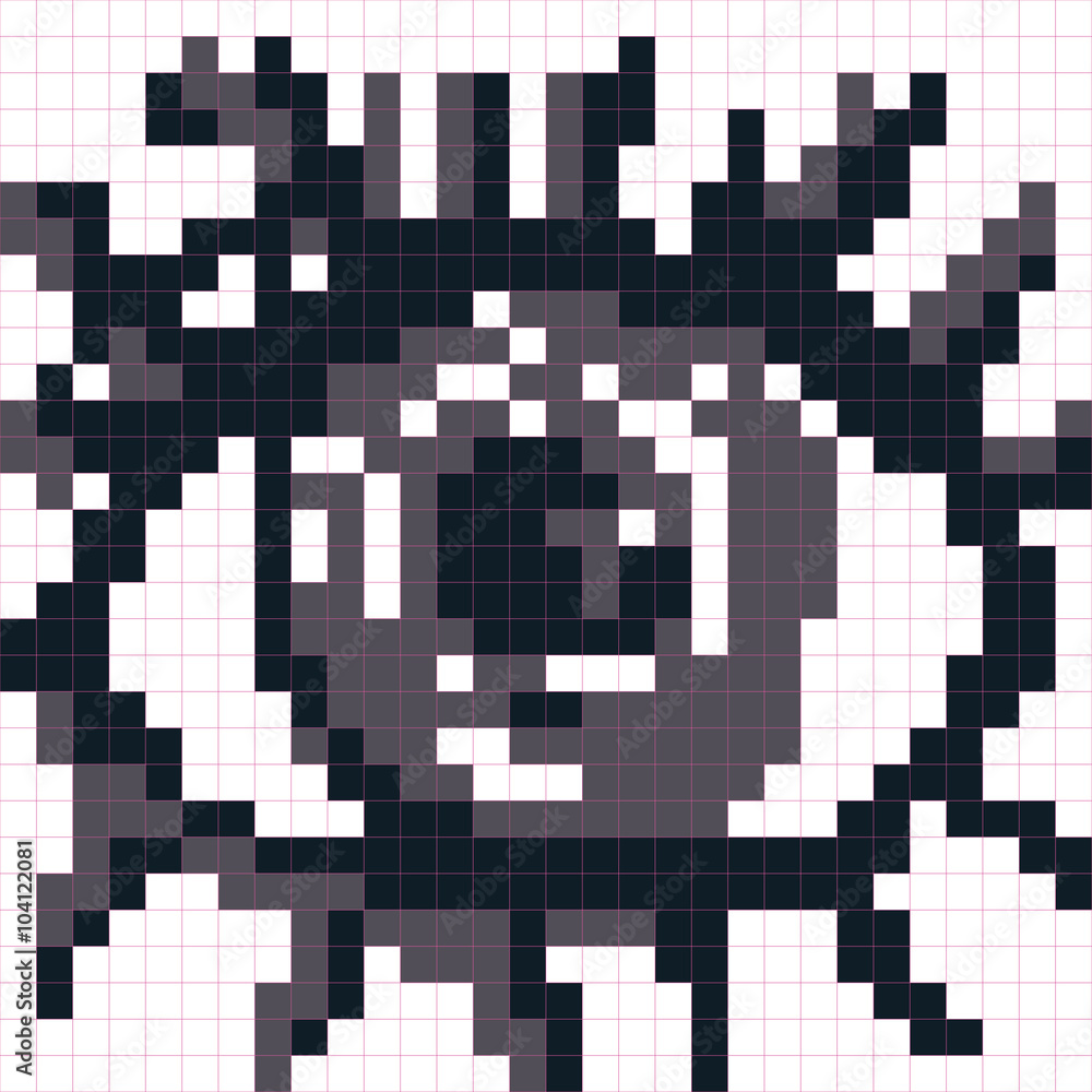Pixelated eye. Vector illustration Pixelated eye. Vector illustration