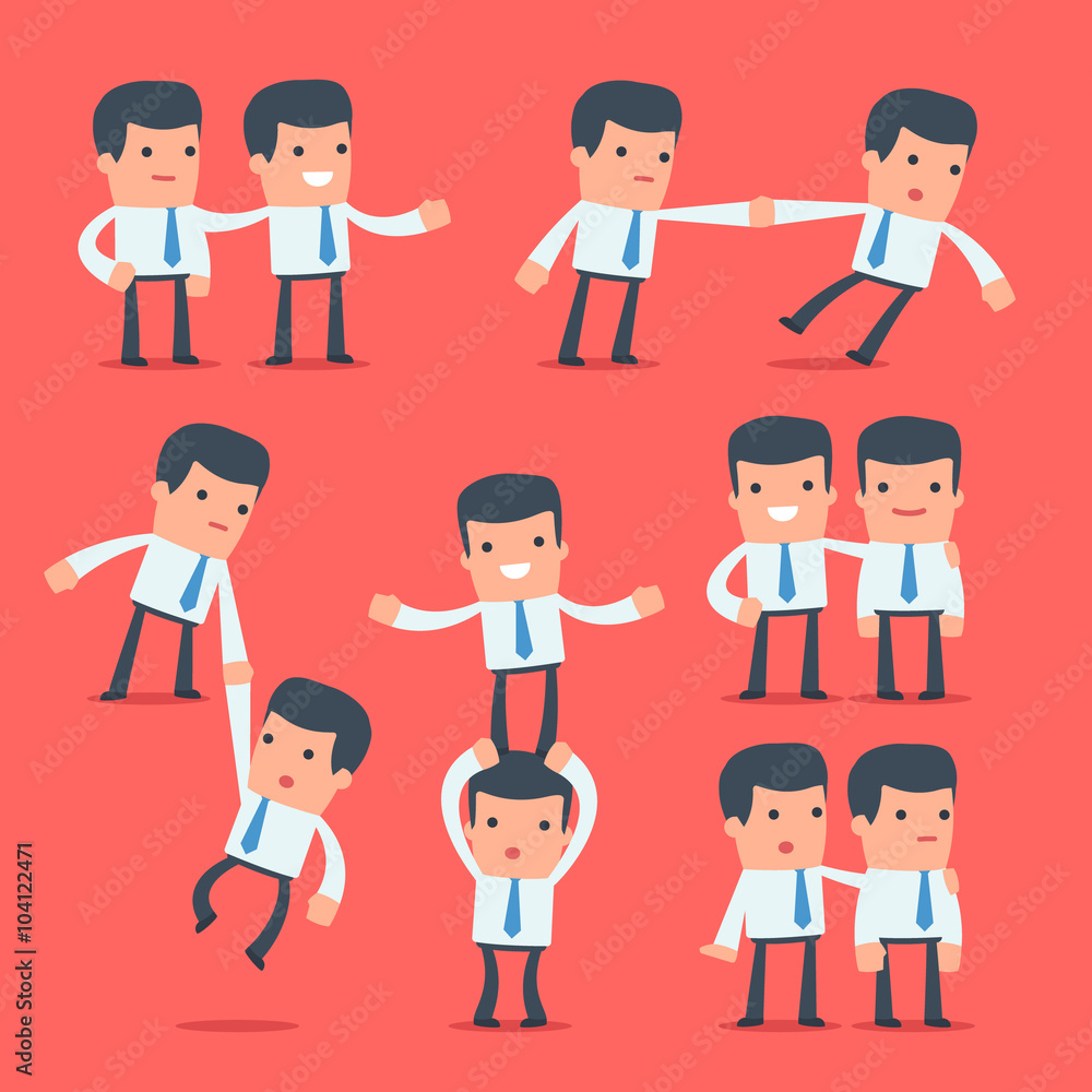 Flat Simple Character Manager for use in design Flat Simple Character Manager for use in design