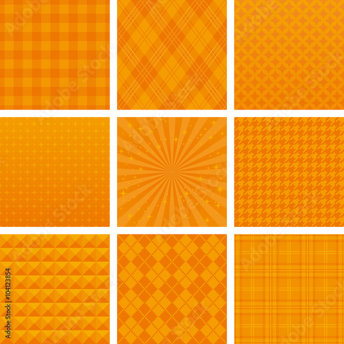 オレンジ　ハロウィン　広告背景　9種