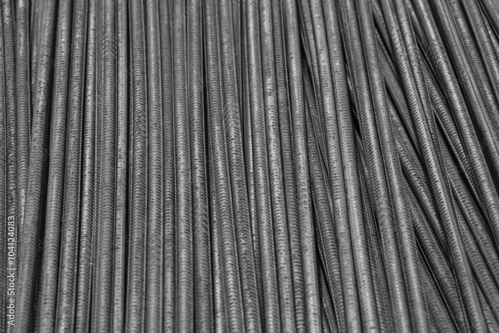 Construction job site iron building materials Construction job site iron building materials
