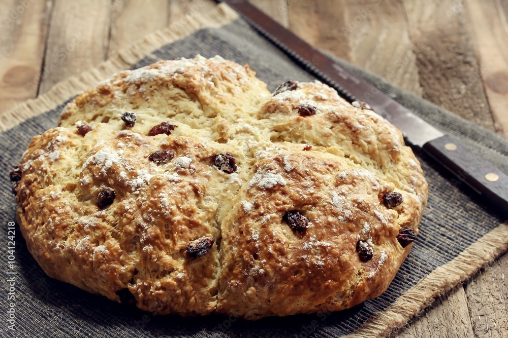 Naklejka premium Irish Soda bread / Saint Patrick day food
