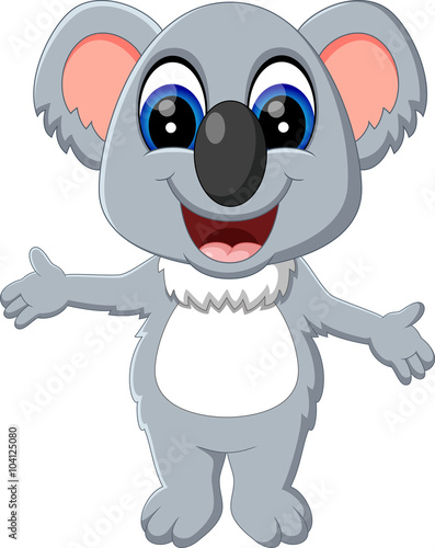 illustration of cute koala cartoon
