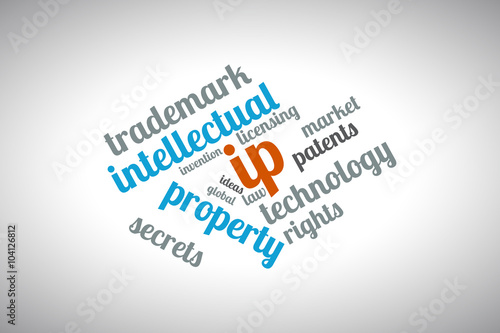 Intellectual property word cloud
