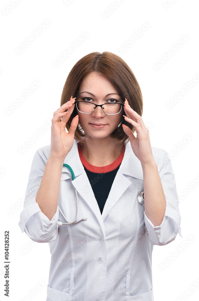 Beautiful woman doctor. Beautiful woman doctor.