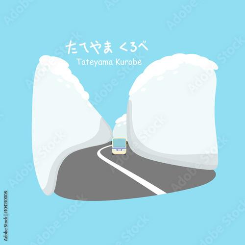 Snow wall at Tateyama Kurobe