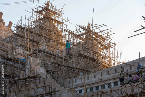 Ananda Temple were repaired , Bagan, Myanmar,Burmar photo