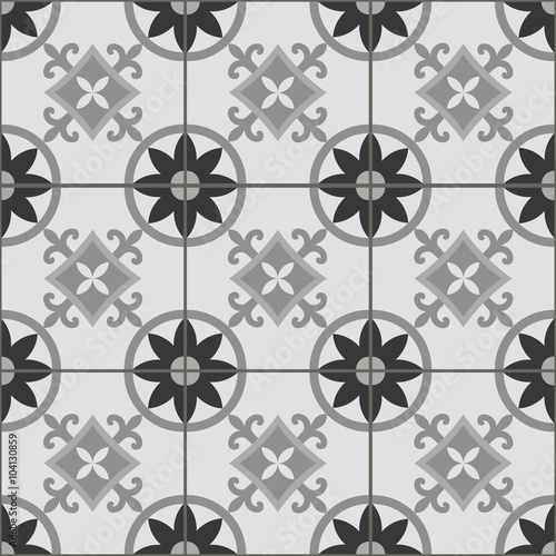 Grey Tire Seamless Pattern