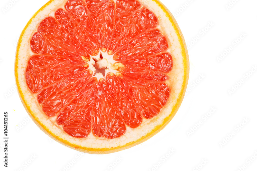 Slice of red grapefruit Slice of red grapefruit