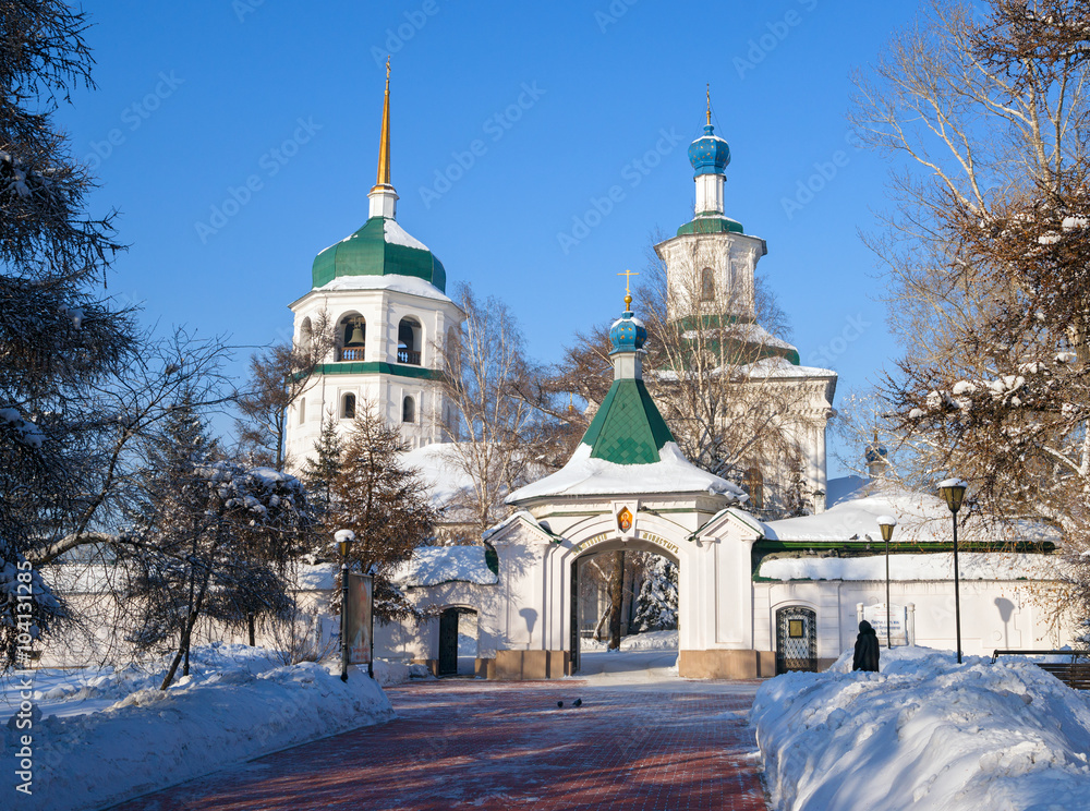 Obraz premium Orthodox convent in Irkutsk